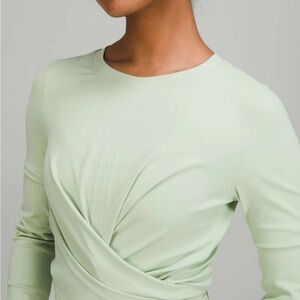 lululemon Time to Restore Nulu Long Sleeve Shirt Mint green